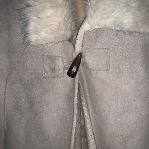 A faux fur vest